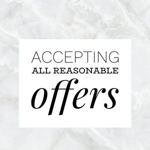 TAKING ALL REASONABLE OFFERS!